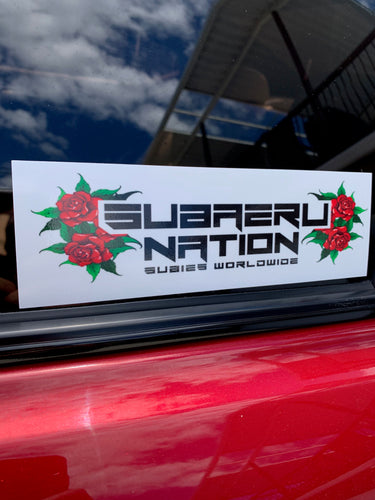 Subaeru Nation (Roses) Slap Sticker