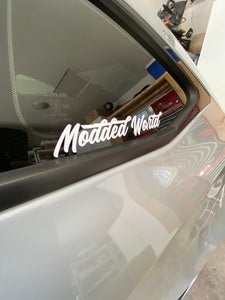 MODDED WORLD STICKER -  FANCY HUH?