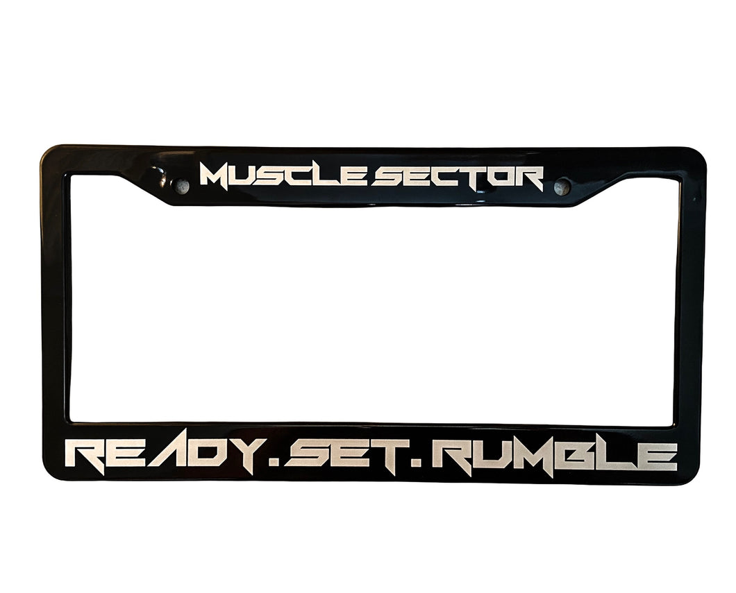 MUSCLE SECTOR - Ready.Set.Rumble - License Plate Frame